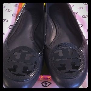 Navy Tory Burch Louisa flats